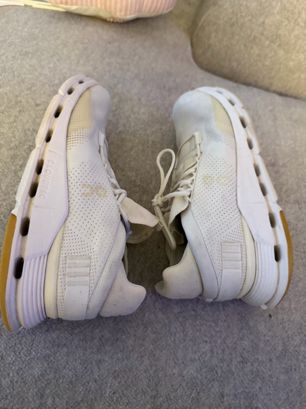 ON CloudNova Shoes White/Undyed Cloudtec Athletic Running Sneakers - Picture 11 of 11